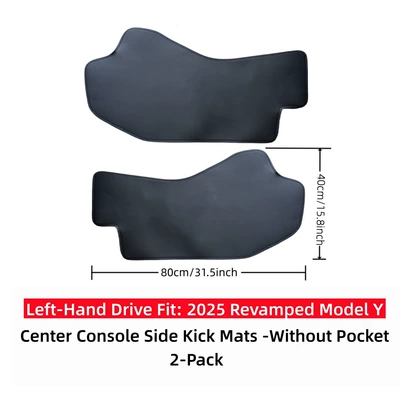 side panels with full-coverage suede protection | Chair back anti-kick pad