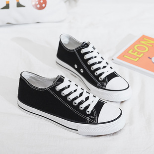 Canvas Shoes for Women Spring & Fall New Korean Style Trendyy Low-Top Student Retro Harajuku Sneakers Women's Versatile Casual Shoes