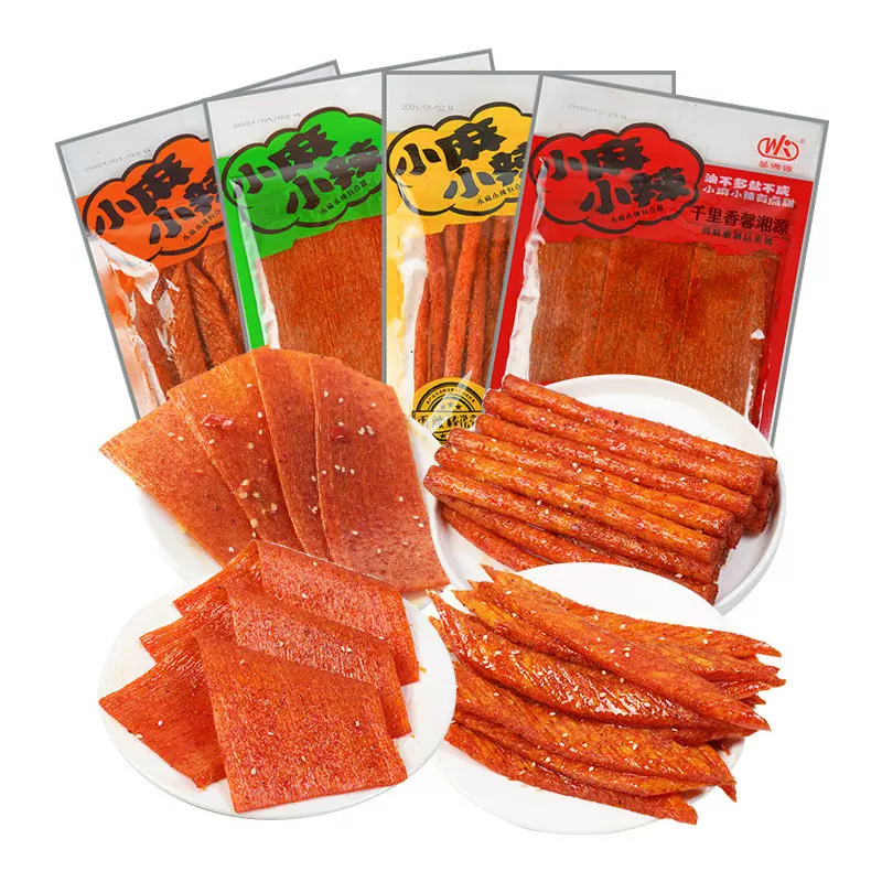 湖南儿时特产千里香小麻小辣158g批发网红辣条休闲零食厂家代发