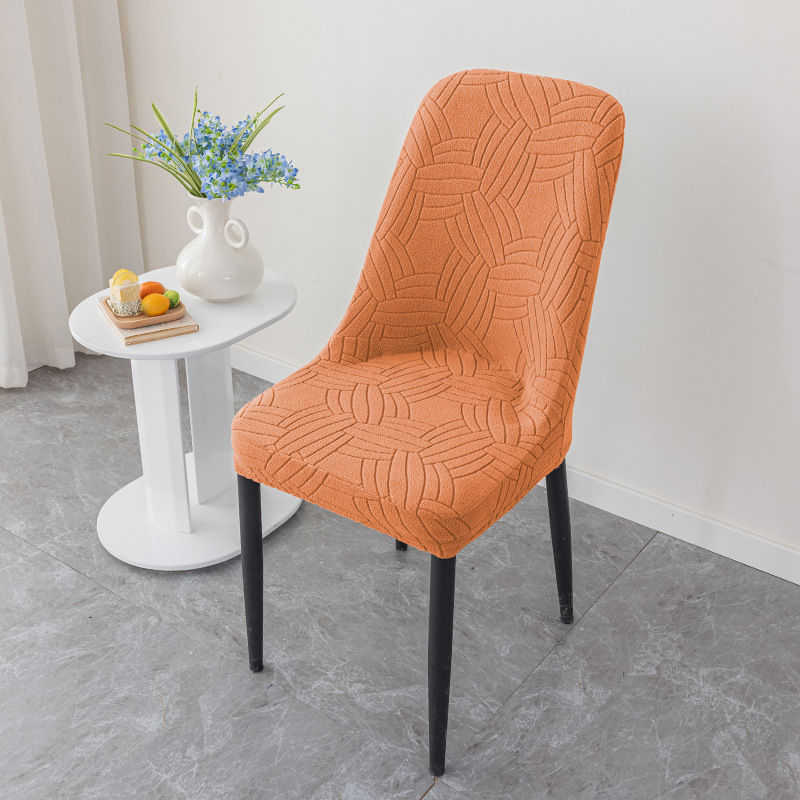 cubierta de silla jacquard gruesa cubierta de silla de lana de maíz elástica cubierta de silla de arco de restaurante cubierta de silla doméstica a prueba de polvo y desgaste