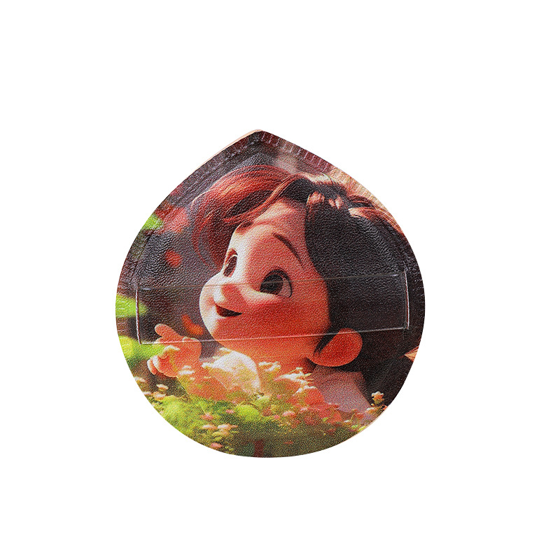 Puff de algodón de azúcar personalizado de fábrica gran impresión de personajes de dibujos animados poliuretano maquillaje esponja cojín de aire seco y húmedo