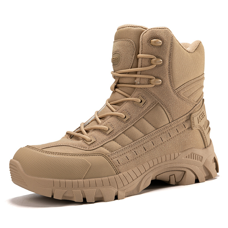 Botas tácticas para hombres de talla grande, zapatos de entrenamiento resistentes al desgaste para senderismo al aire libre, botas de combate altas transfronterizas Magnum para hombres negros
