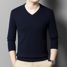 2025冬季男士羊毛针织衫商务休闲免烫中年潮流男装精品厚款毛衣