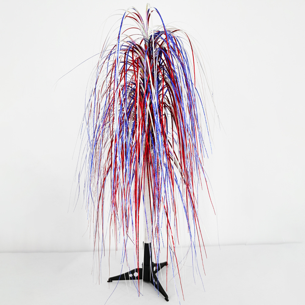 Nuevo Día de la Independencia de los Estados Unidos láser flash sequinilla decoración accesorios de fotografía Día Nacional papel láser de flores falsas