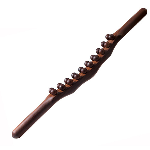 8-bead wooden stick, 10-bead carbonized rolling stick for abdominal massage, universal for whole body use; 20-bead guasha meridian stick; 31-bead 
