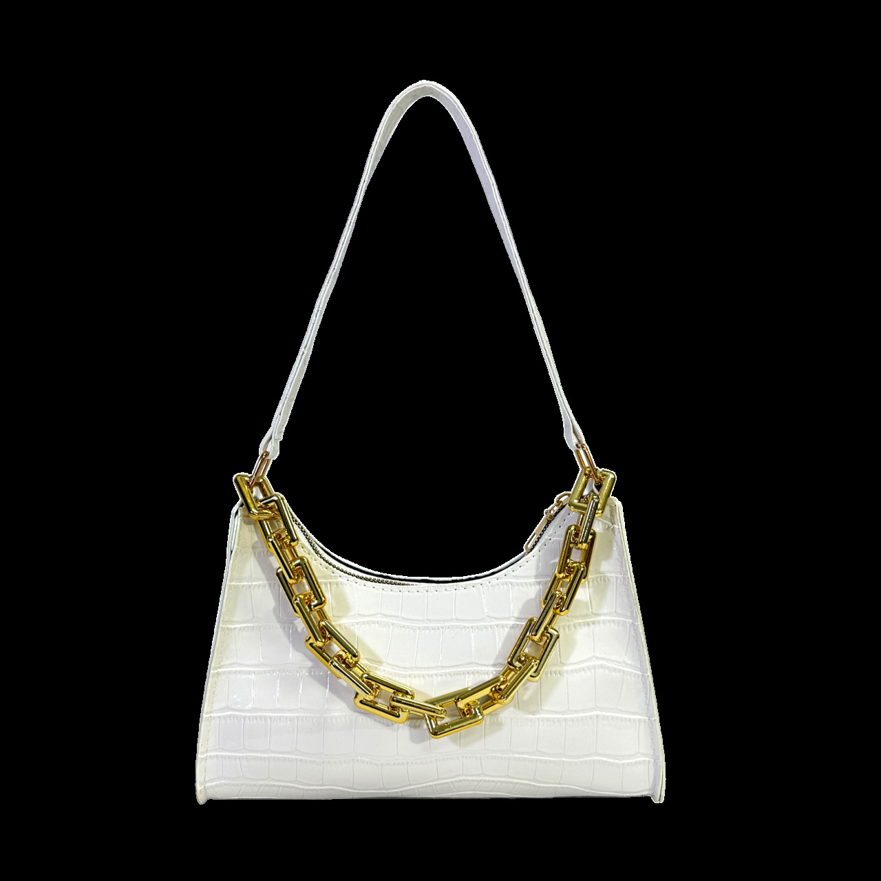 Bolso de axila con patrón de cocodrilo 2025 nuevo bolso de comercio exterior del sudeste asiático bolso de cercanías bolso de hombro de todo fósforo de moda femenina