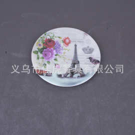 密胺餐具美耐皿碟子仿瓷塑料10CM小杯垫4寸防烫热垫碗垫厂家直销