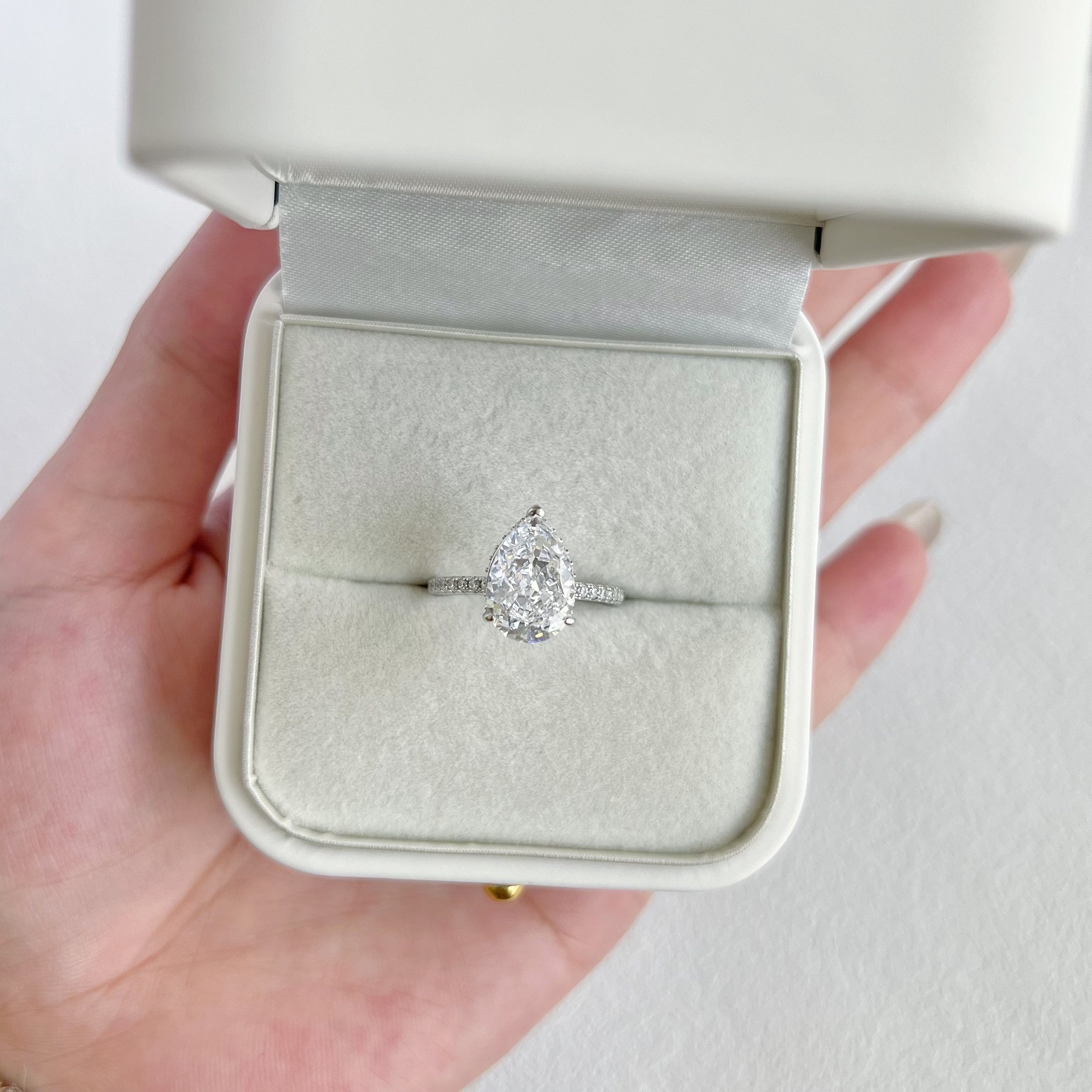 6g Weight Zircon Inlay Material Rings Classification 1 Piece Quantity Holiday, Daily Occasion 925 Sterling Silver Material Water Droplets Pattern Women's Gender Inlay Design Simple Style, Classic Style Style 925 Sterling Silver Zircon Water Droplets Rings 8