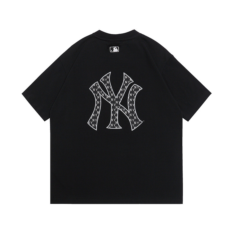 高バージョン.MLB 男女カップル老眼ビッグロゴスポーツカジュアルファッション 25 春の新作半袖 T シャツ|undefined