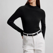 欧洲纯原单2025秋冬半高领打底衫高端原厂国际大品牌气质针织衫