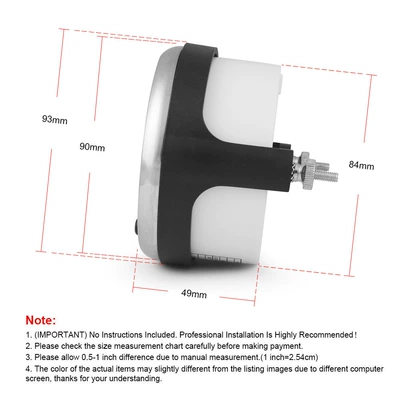 Car Modification 85mm automobile instrument
