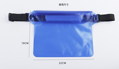 Waterproof Waist Bag PVC Semi-Transparent Frosted Three-Layer Waterproof Bag Thickened Phone Waterproof Bag for Rafting Beach Swimming