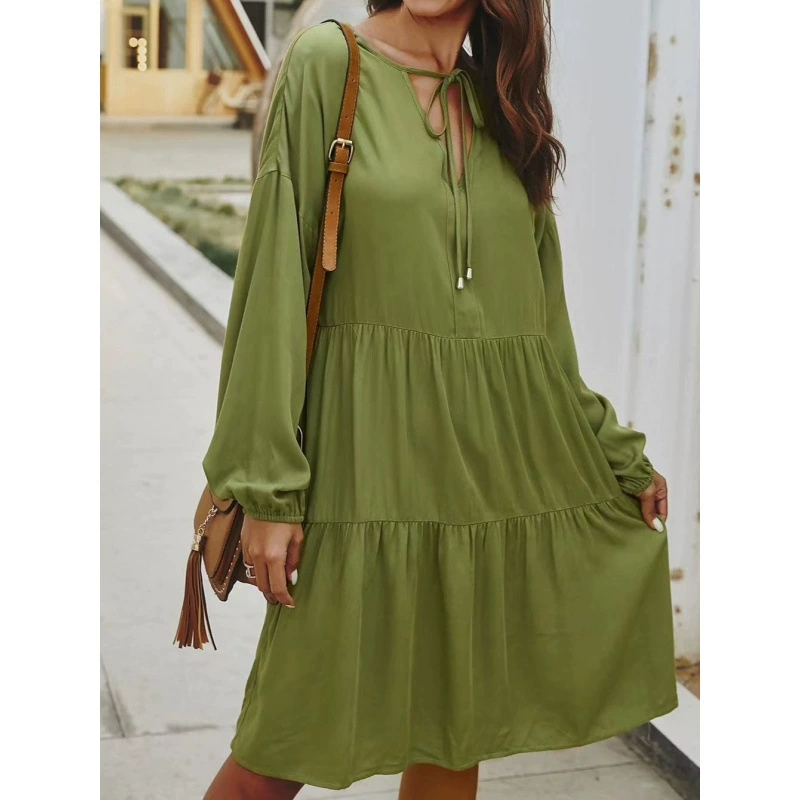 2020 весенне-осеннее платье с длинными рукавами, женские платья, бандажное платье