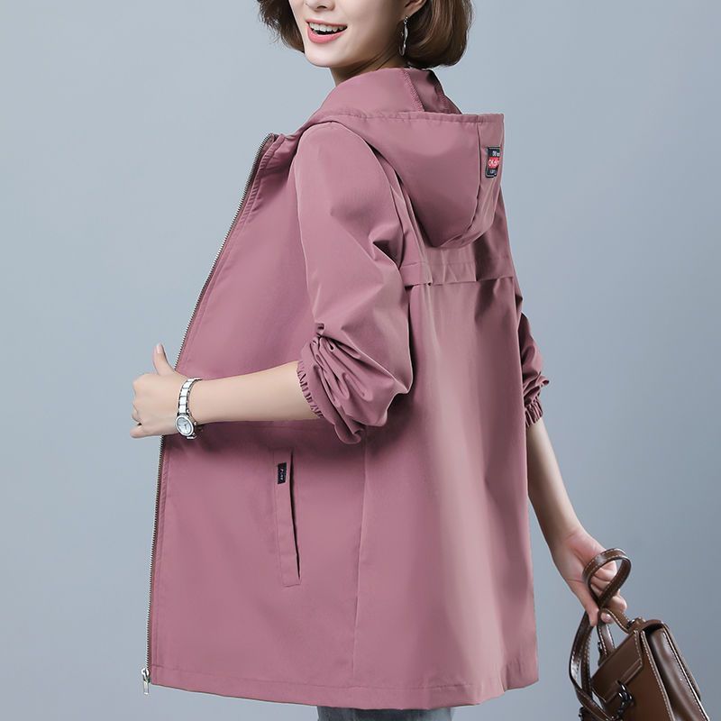 春秋时尚新款洋气中长款女士风衣小个子休闲百搭中年妈妈夹克外套