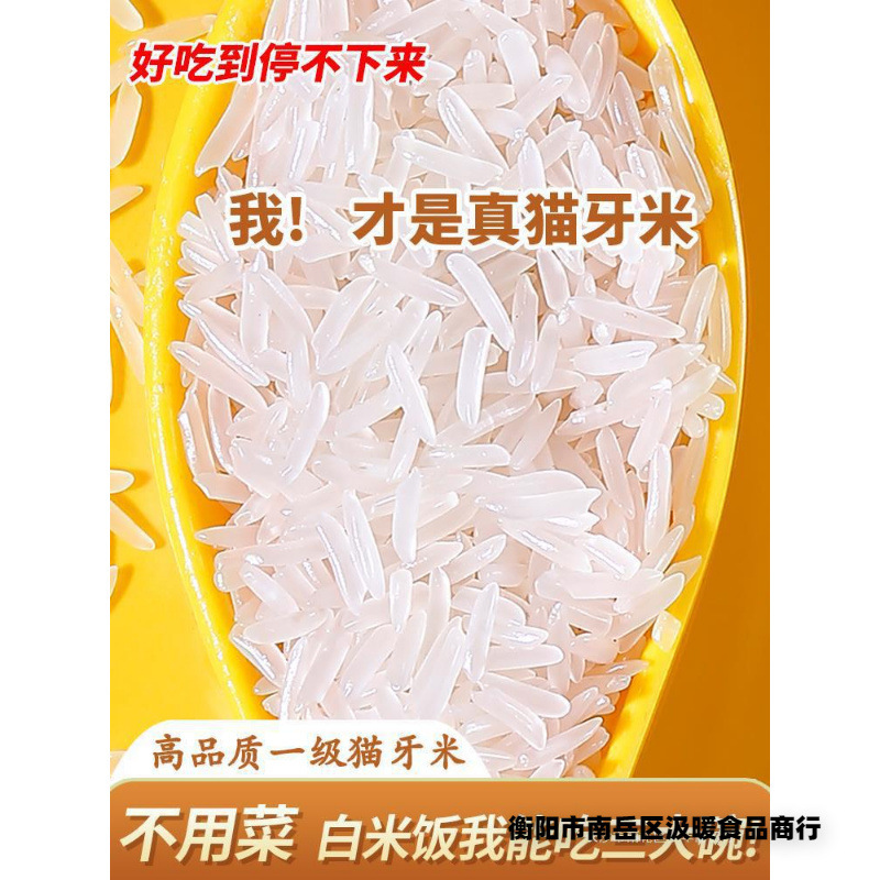 Pot rice 5kg Thai fragrant rice long grain fragrant rice exclusive kg cat tooth rice 10 silk seedling rice new rice 2024