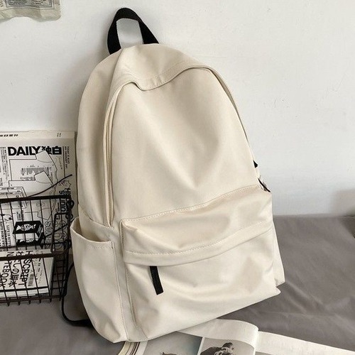 Japanese-style school bag girl retro-style single-color versatile dual-shoulder bag for middle school and high school students, college students, large capacity backpack for boys
