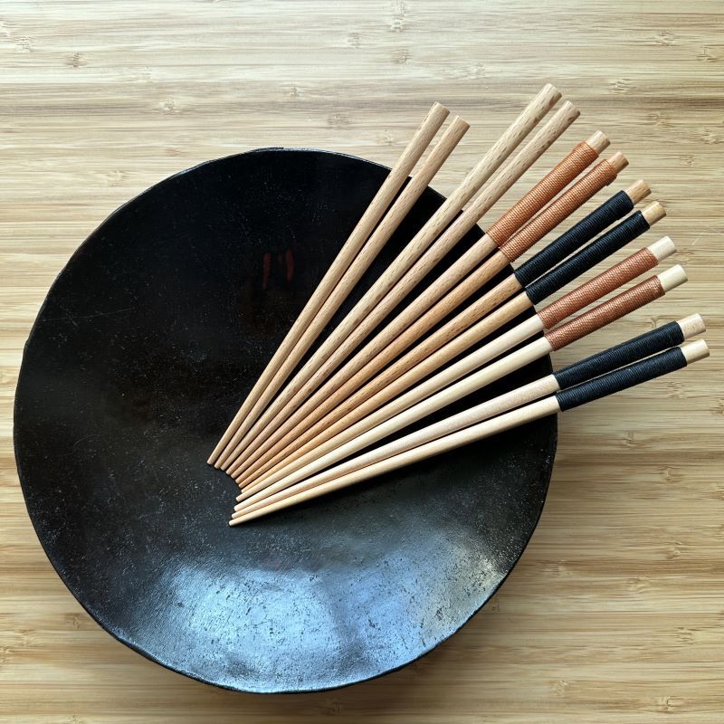 Yfjy New Simple Japanese-Style Creative Natural Wooden Chopsticks, Hand-Wrapped Wooden Chopsticks, Environmentally Friendly Handmade Beech Wood Chopsticks Yfjy New Simple Japanese-Style Creative Natural Wooden Chopsticks, Hand-Wrapped Wooden Chopsticks, Environmentally Friendly Handmade Beech Wood Chopsticks
