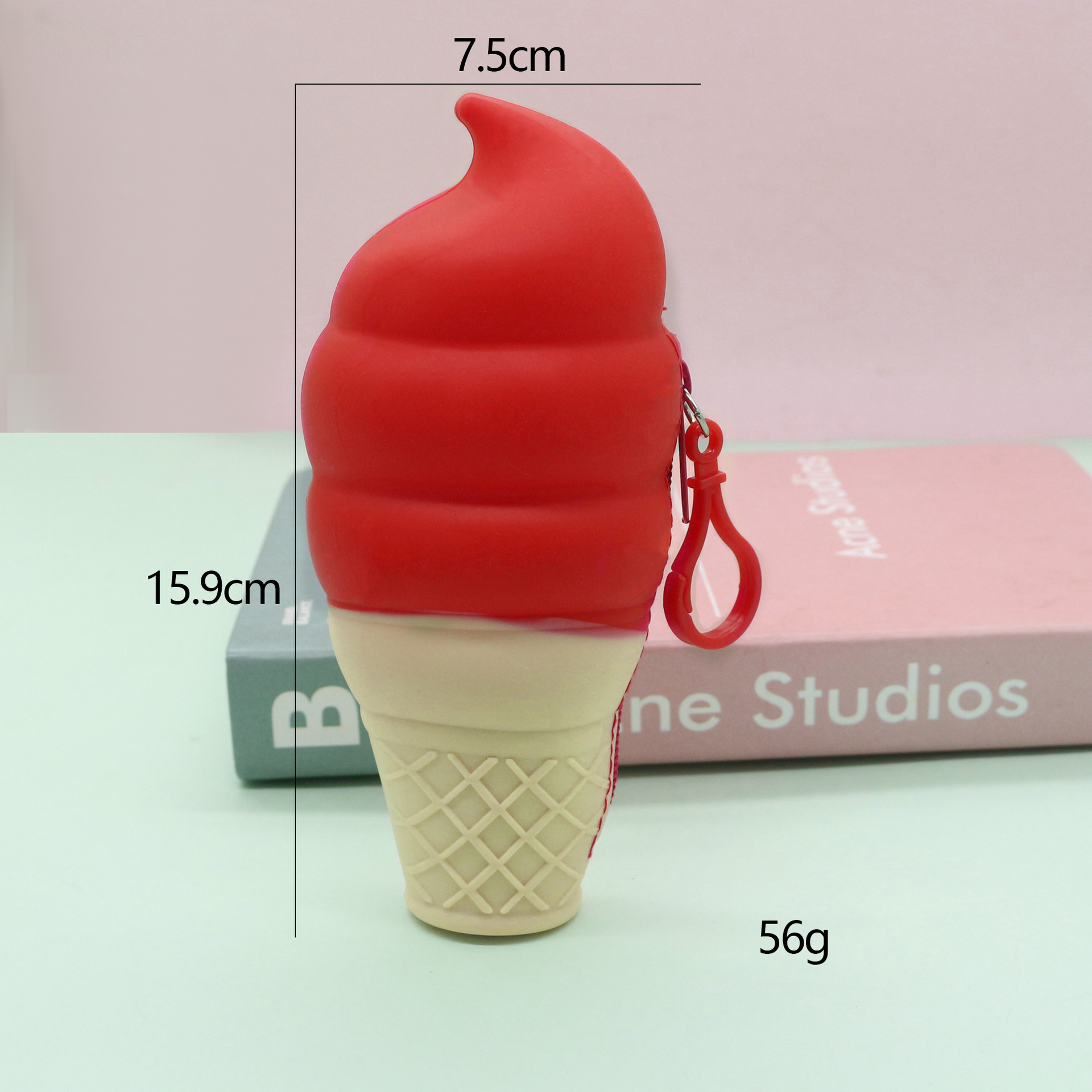 Billetera Roja de helado cero