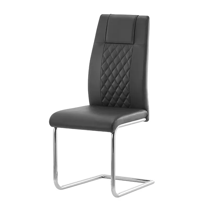 dining chair亚马逊轻奢餐椅高级感洽谈椅现代简约弓形靠背椅