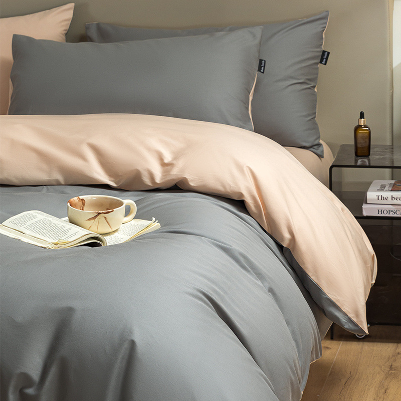 60 camas de algodón conjunto de cuatro piezas 2025 nueva sábanas de algodón de lujo ligero de algodón largo cuatro estaciones colcha de cama universal