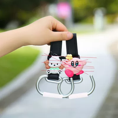 Other Electric Vehicle Accessories — Hook Decorative Parts Bicycle - one-without-cartoon-doll-leather-g-hook-black