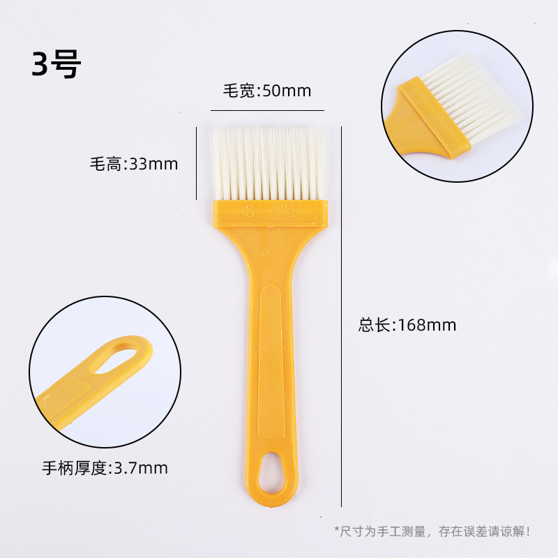Cepillo de pintura, cepillo de salsa de barbacoa, cepillo de pintura, cepillo de limpieza, cepillo de plástico de lana suave, cepillo al por mayor