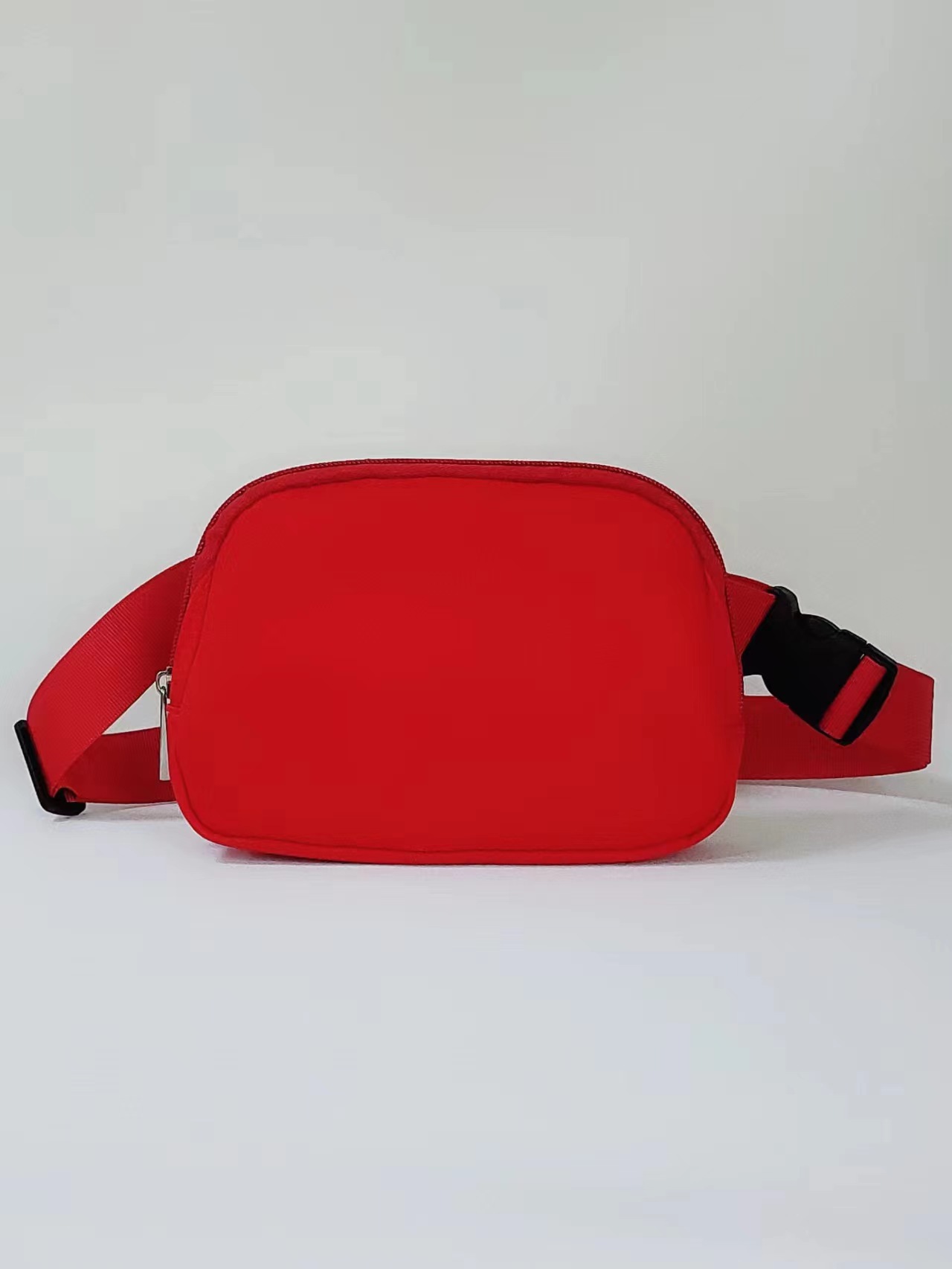 187g Weight Nylon Lining Material Zipper Closure Type Nylon Material Solid Color Pattern Candy Color Design Small Size Solid Color Nylon Waist Bags 5