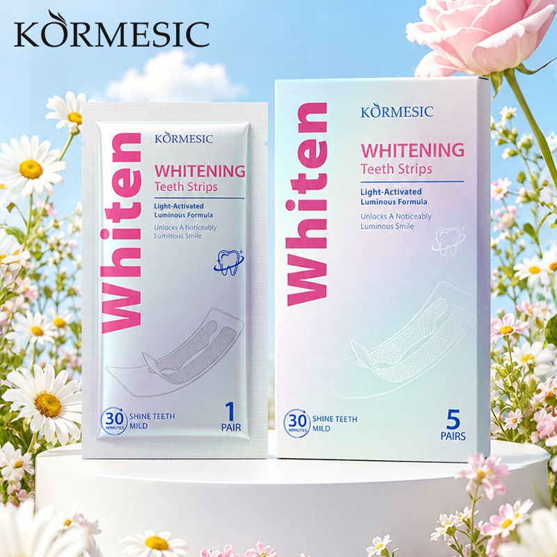 KORMESIC dental care strips provide gentle care for the teeth, offering a thin and comfortable fit for daily oral hygiene. Available for cross-border wholesale