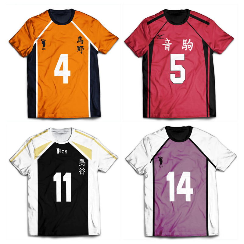 2024 Shrimp Cross-border Hot Selling Animation Volleyball Junior Short-sleeved T-shirt Digital 3D Digital Printing T-shirt