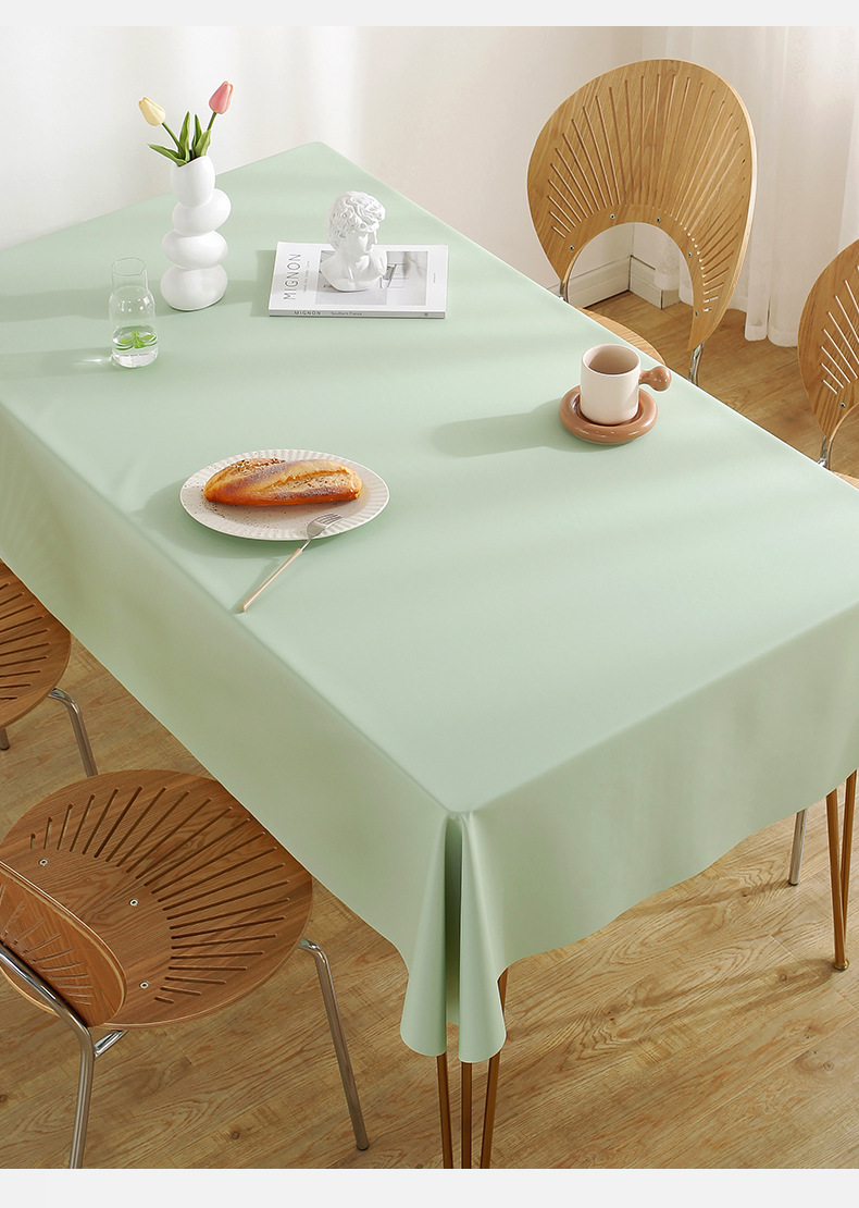 PVC Tablecloth Is Waterproof And Oil-resistant, Easy To Clean, Suitable For Home Use, Rectangular Shape, Nordic Light_voghion.com