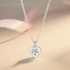 Pendant heart shaped, necklace, fashionable chain for key bag , simple and elegant design, suitable for import
