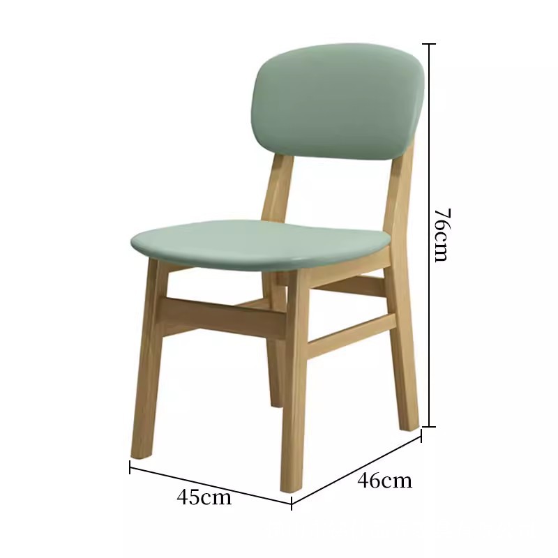Silla de comedor de madera maciza para restaurante
