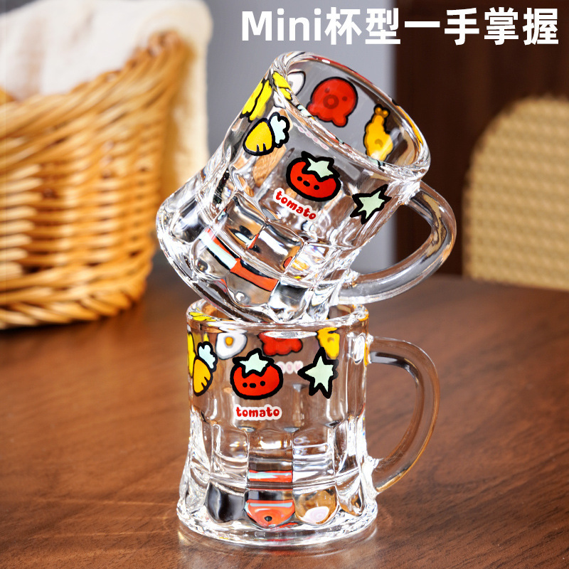 可爱小酒杯高颜值微醺清酒烧酒玻璃杯白酒一两家用套装迷你小杯子|undefined