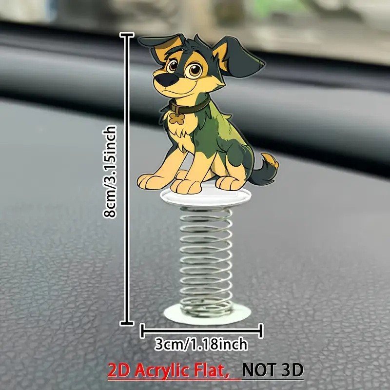 Cute Cartoon Dinosaur Car Ornaments, Acrylic Car Dashboard Ornaments, Desktop Ornaments, Car Interior Decoration