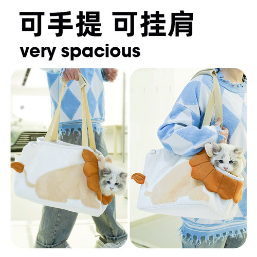 Cat bag, portable cat bag, large-capacity backpack, lion cat bag, portable hanging cat bag, small dog pet dog bag