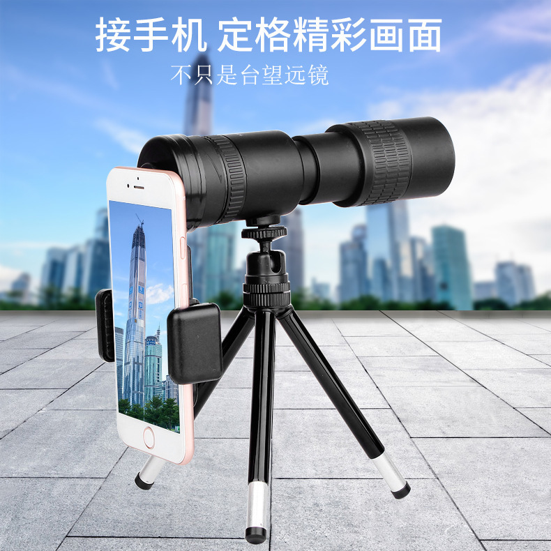 新型アウトドア10-300X40連続ズームポータブル高倍率高解像度単眼鏡|undefined