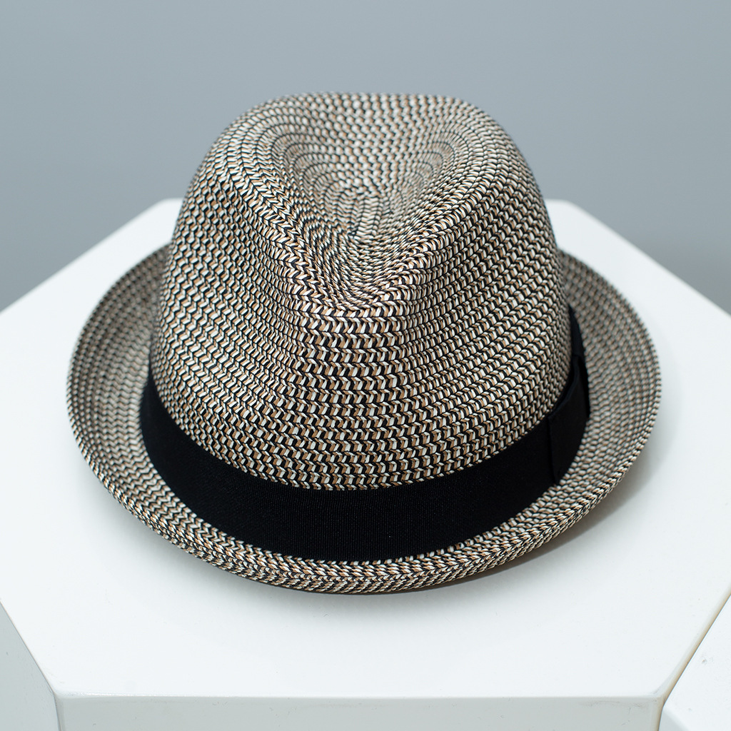 Vintage Sun Hat 2026 Outdoor UV-Protective Handmade Straw Hat For Men, Protection Sun Hat, Lightweight And Foldable_voghion.com