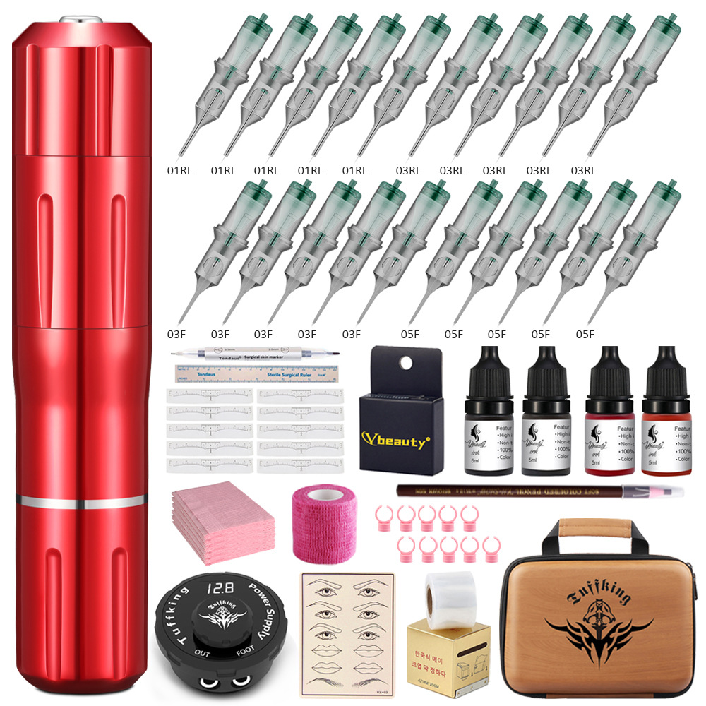 Rojo bordado Set B