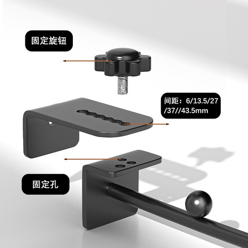 Square tube hook with beads bedside dormitory clothes hanging artifact clothing store shopping mall supermarket metal activity clothes hook
