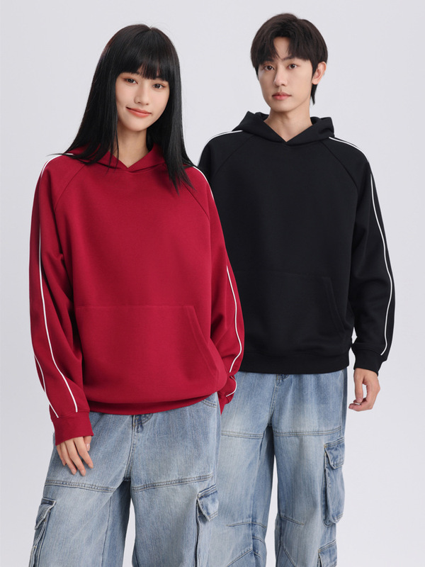 工作服拉链连帽卫衣定制班服印字图logo订做团建连帽衫外套刺绣|undefined