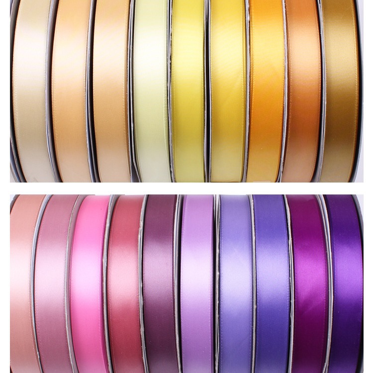 Cinta de poliéster de una sola cara cinta de embalaje de bricolaje Cinta de regalo caja de dulces ramo boda cinta festiva atado mesa y silla cinta