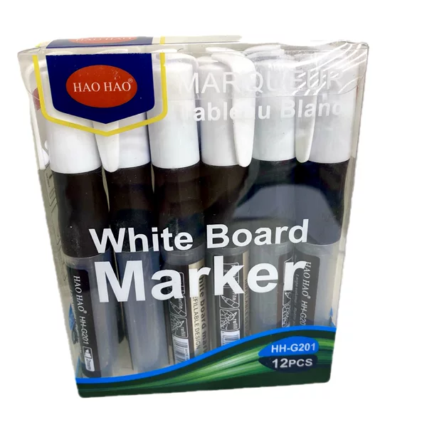 New Model Launched Boxed Office Whiteboard Pen Erasable Teaching Replaceable Refill Four Colors Available Factory Ready Stock Wholesale