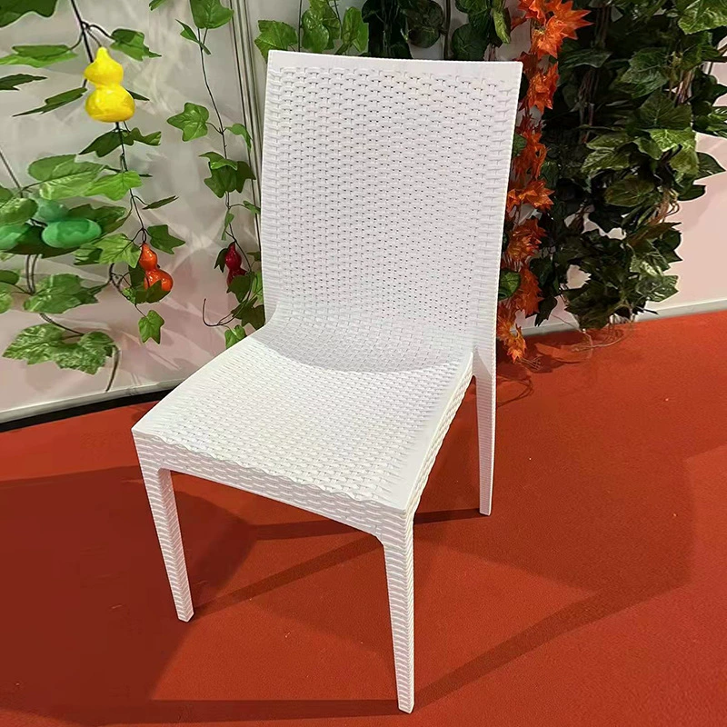 Винтажный ротанг обеденный стул Домашний пластиковый стул Открытый газон свадебный стул оптовый простой повседневный стул спинки