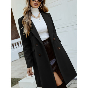 R 54791 Double-breasted wool coat �p�ſ����Ӵ����¿�W��