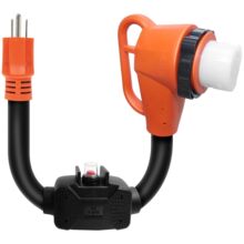 5-15P轉S2-50RR美規電源線帶把手插頭過載保護適配器UL美標延長線