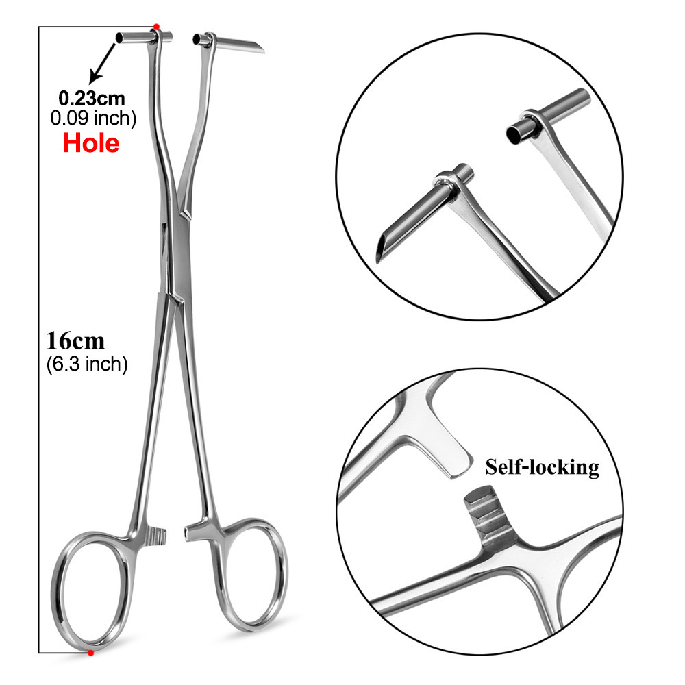 Herramientas de punción transfronterizas 27 tipos de alicates de perforación alicates de posicionamiento alicates de apertura alicates de tubo de aguja de acero inoxidable alicates de perforación traje