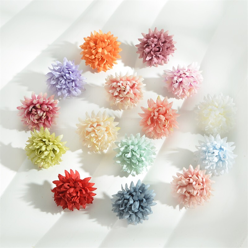 V 3.5cm Artificial Chrysanthemum Flowers DIY Flower Accessories for Clothing and Shoes, Ball Chrysanthemum Heads, Wedding Candy Box Decorations V 3.5cm Artificial Chrysanthemum Flowers DIY Flower Accessories for Clothing and Shoes, Ball Chrysanthemum Heads, Wedding Candy Box Decorations