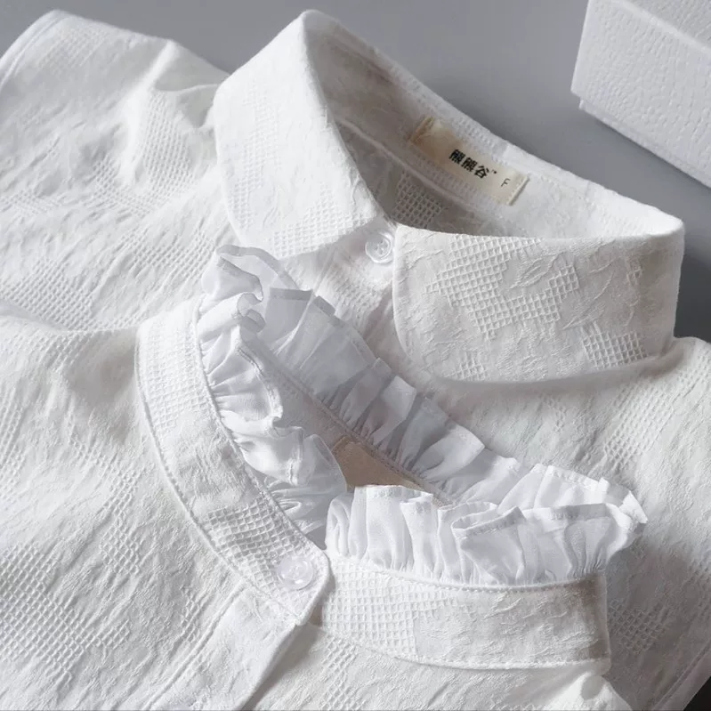 С Demi-season false collar, универсальный свитер, толстовка, рубашка