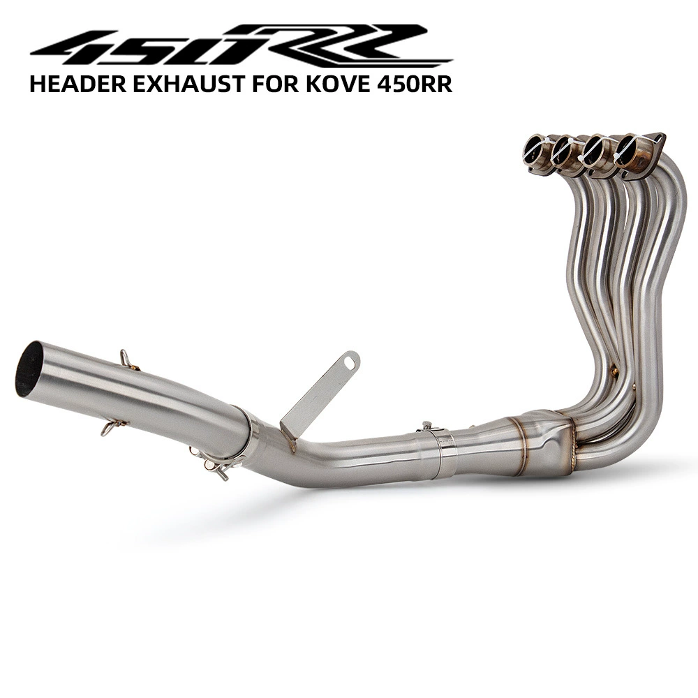 Подходит для модификации выхлопной трубы мотоцикла. Подходит для передней части выхлопной трубы Excelle 450RR из нержавеющей стали.