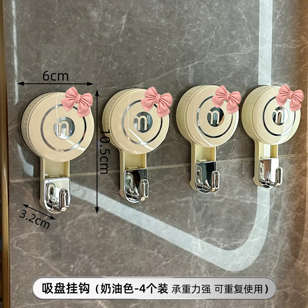 Ventosa fuerte gancho ponche-puerta de baño sin costuras adhesivo Adhesivo de pared vacío Toalla de baño colgando ropa gancho pegajoso